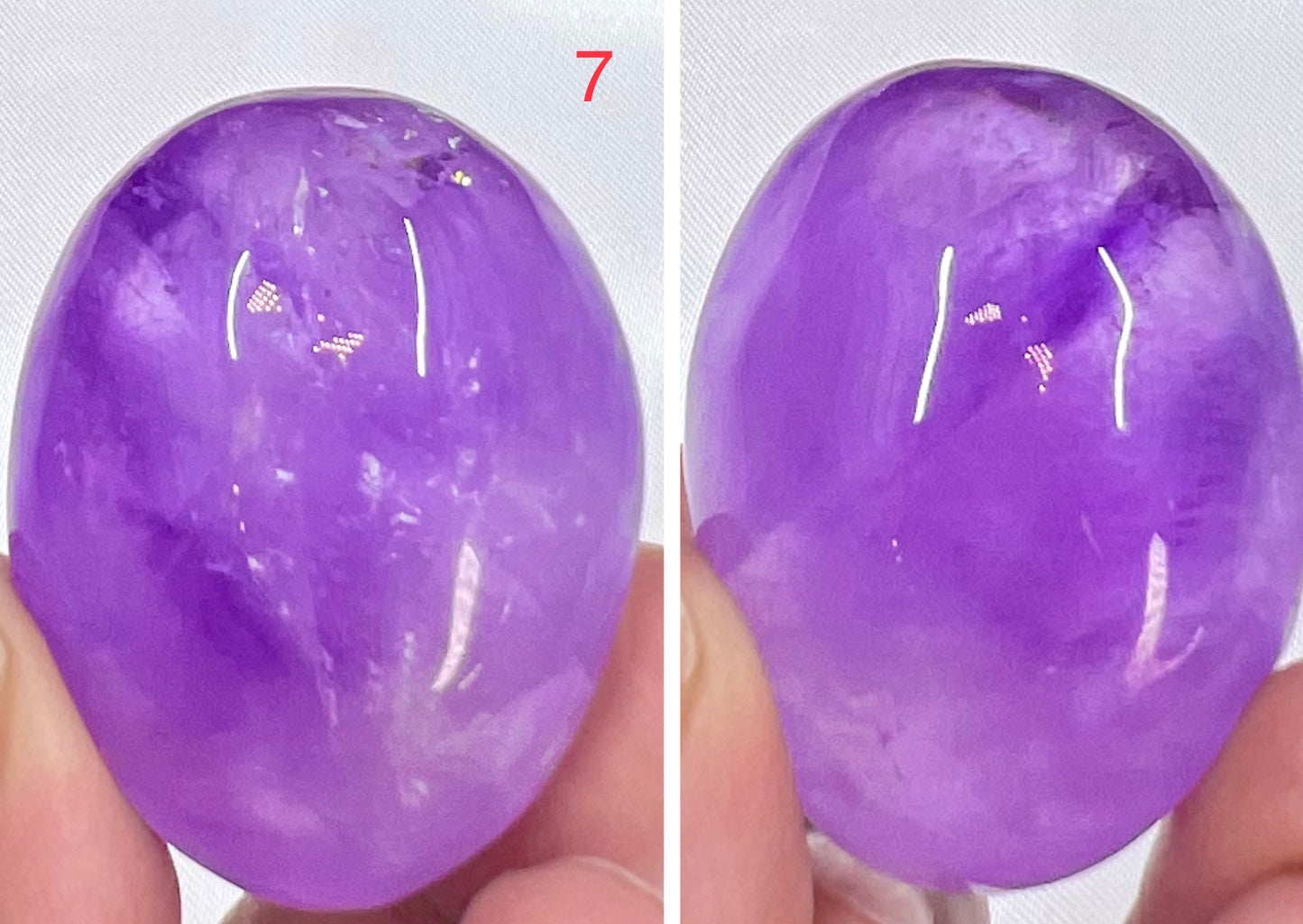 Ametrine Palm Stone Meditation Crystals YOU CHOOSE