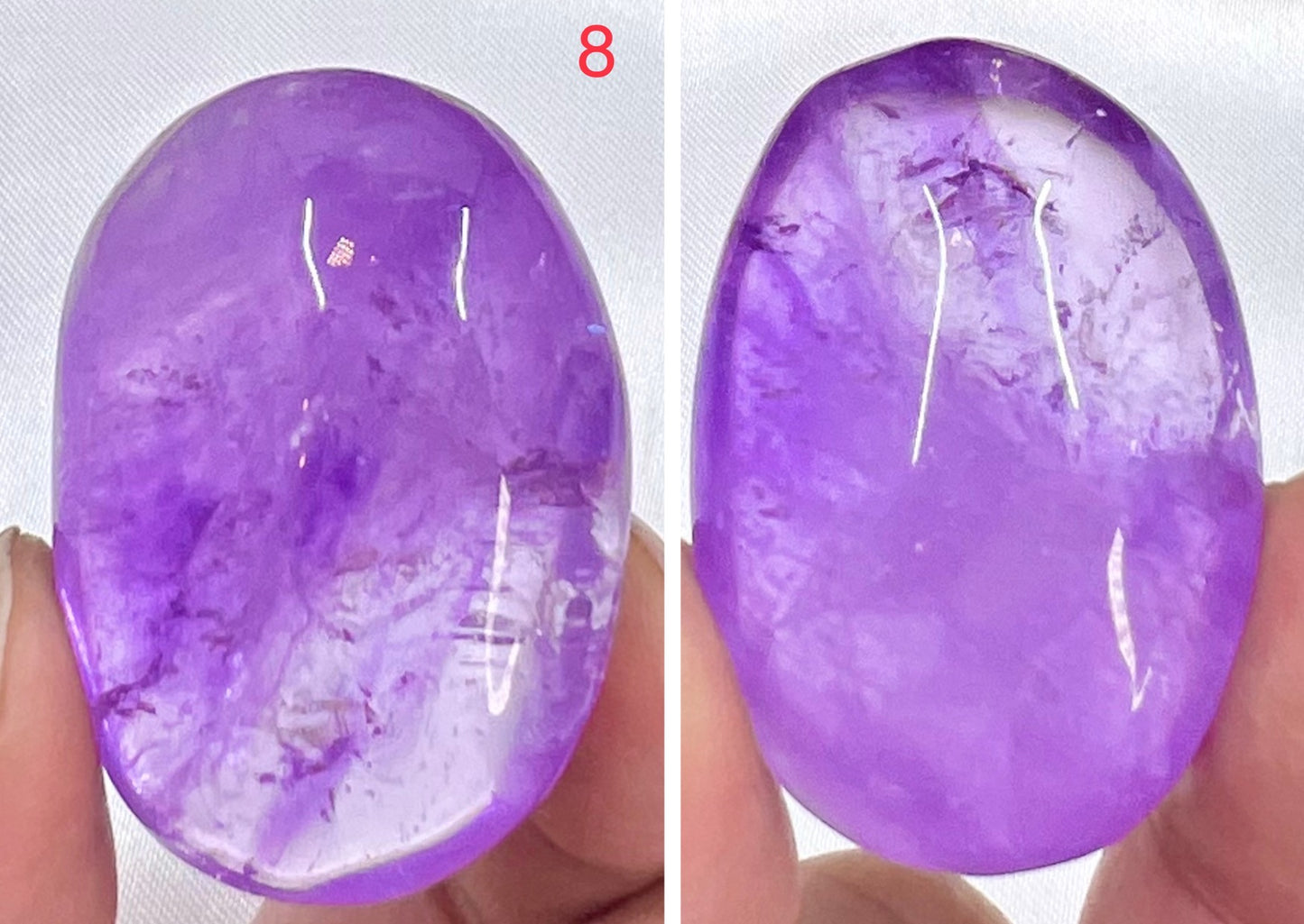 Ametrine Palm Stone Meditation Crystals YOU CHOOSE