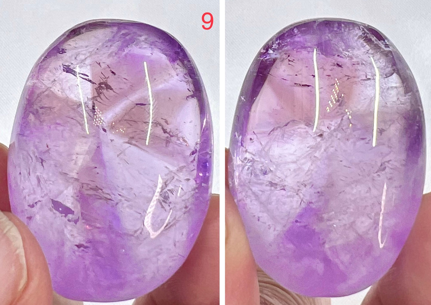 Ametrine Palm Stone Meditation Crystals YOU CHOOSE