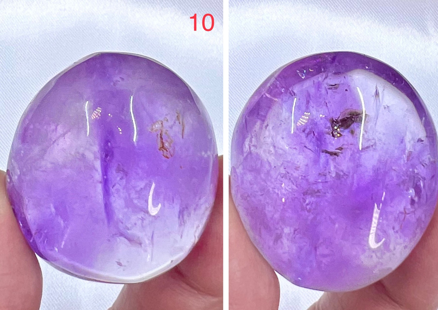 Ametrine Palm Stone Meditation Crystals YOU CHOOSE