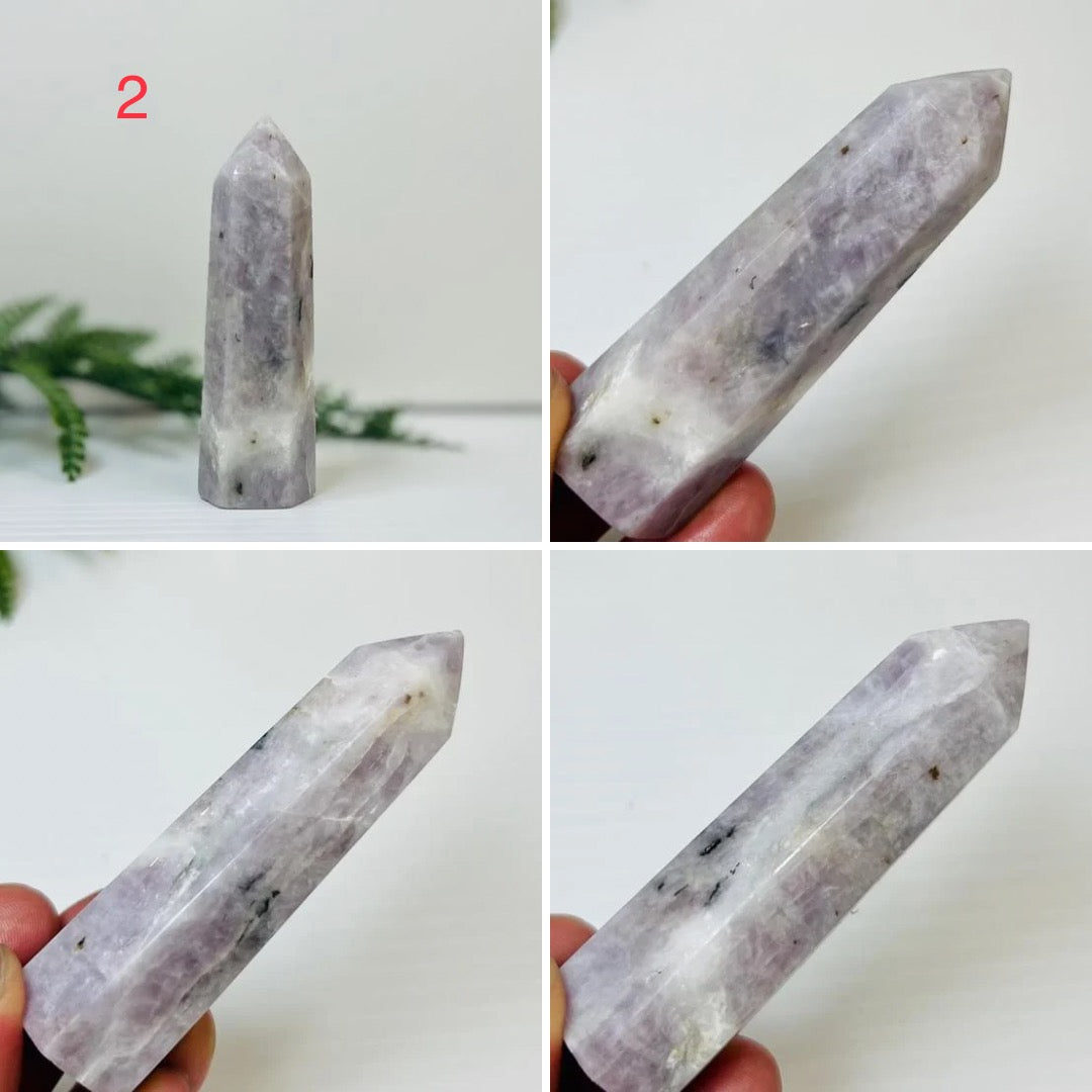 Purple Calcite Points Crystal Generators YOU CHOOSE
