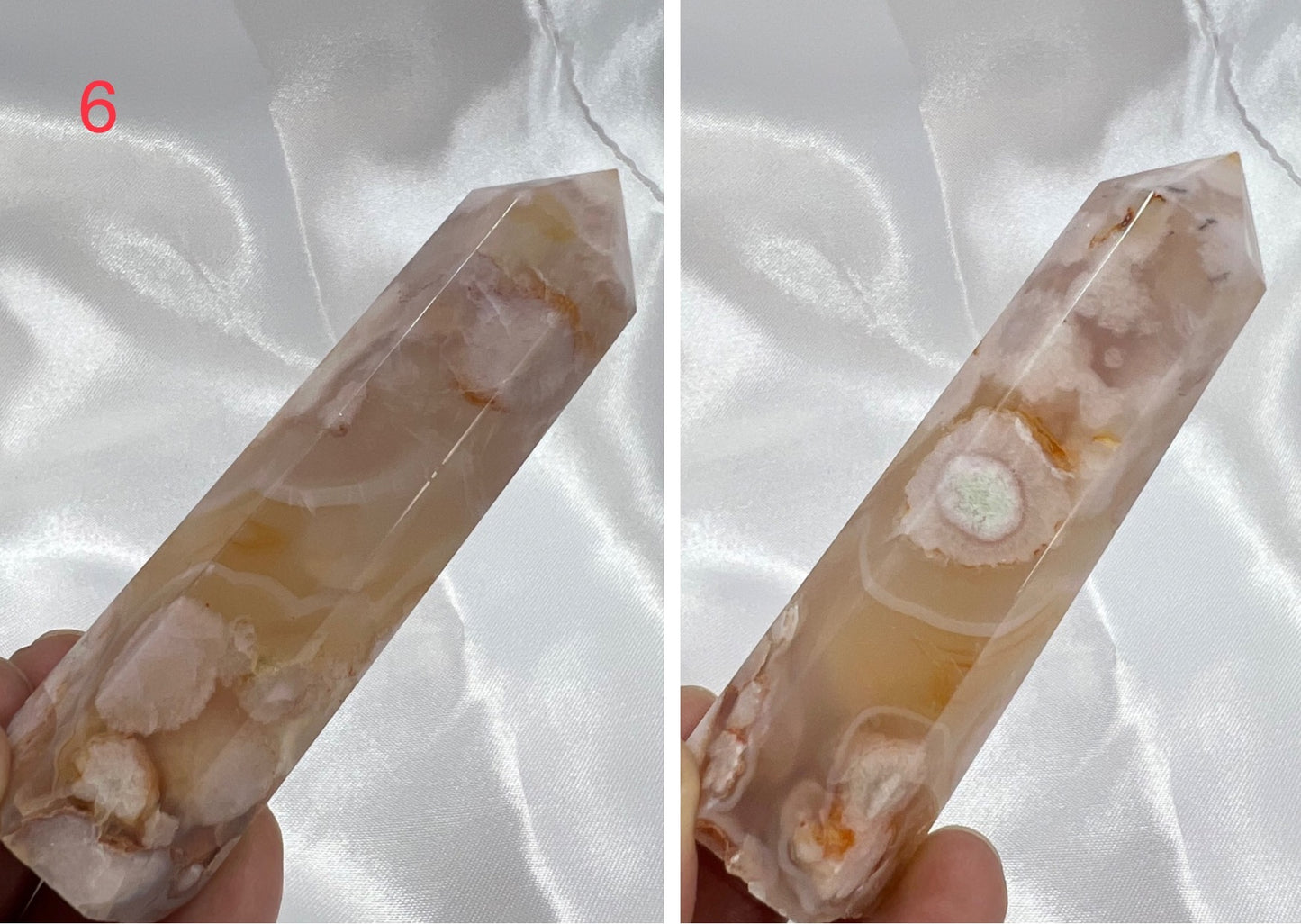 Flower Agate Points Towers Crystal Generators YOU CHOOSE