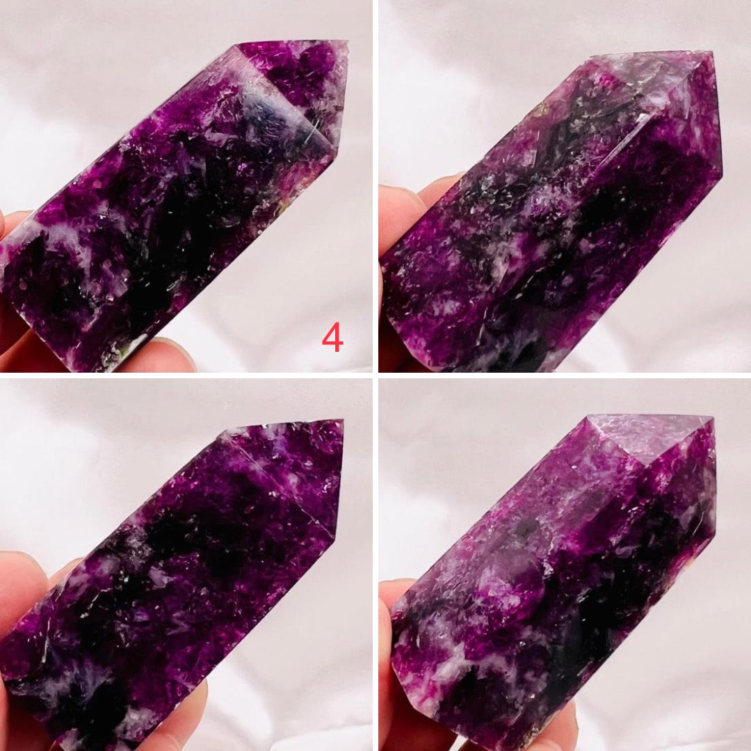 Gem Lepidolite Purple Mica Points Towers Crystal Generators YOU CHOOSE