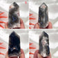 Argentina Black Flower Agate Points Towers Crystal YOU CHOOSE