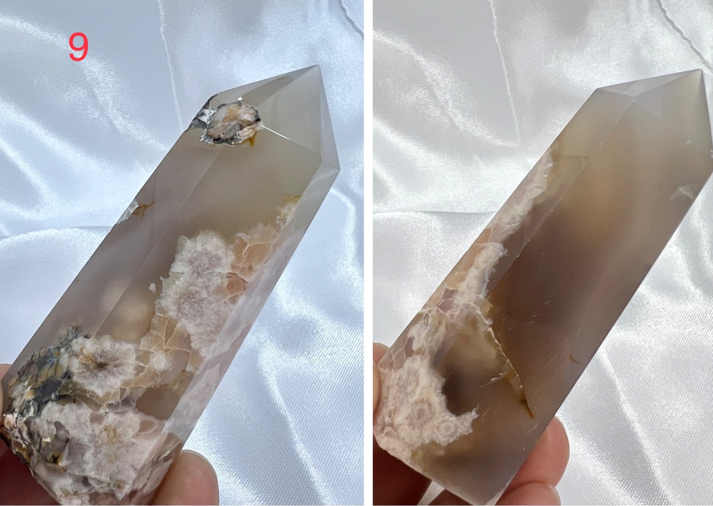 Flower Agate Points Towers Crystal Generators YOU CHOOSE