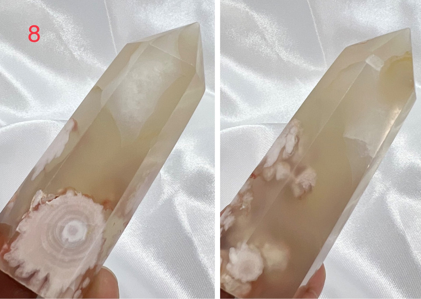 Flower Agate Points Towers Crystal Generators YOU CHOOSE