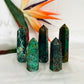 Chrysocolla Malachite Points Towers Crystal Generators YOU CHOOSE