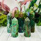 Chrysocolla Malachite Points Towers Crystal Generators YOU CHOOSE