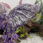 Chevron Dream Amethyst Butterfly Wings with Stand Crystal Carving