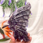 Chevron Dream Amethyst Butterfly Wings with Stand Crystal Carving