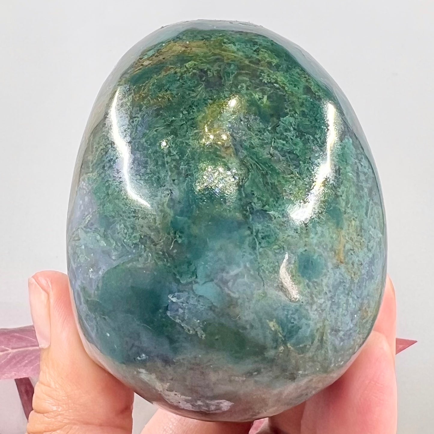 Ocean Sea Jasper Skull Crystal Skull Carving 470g