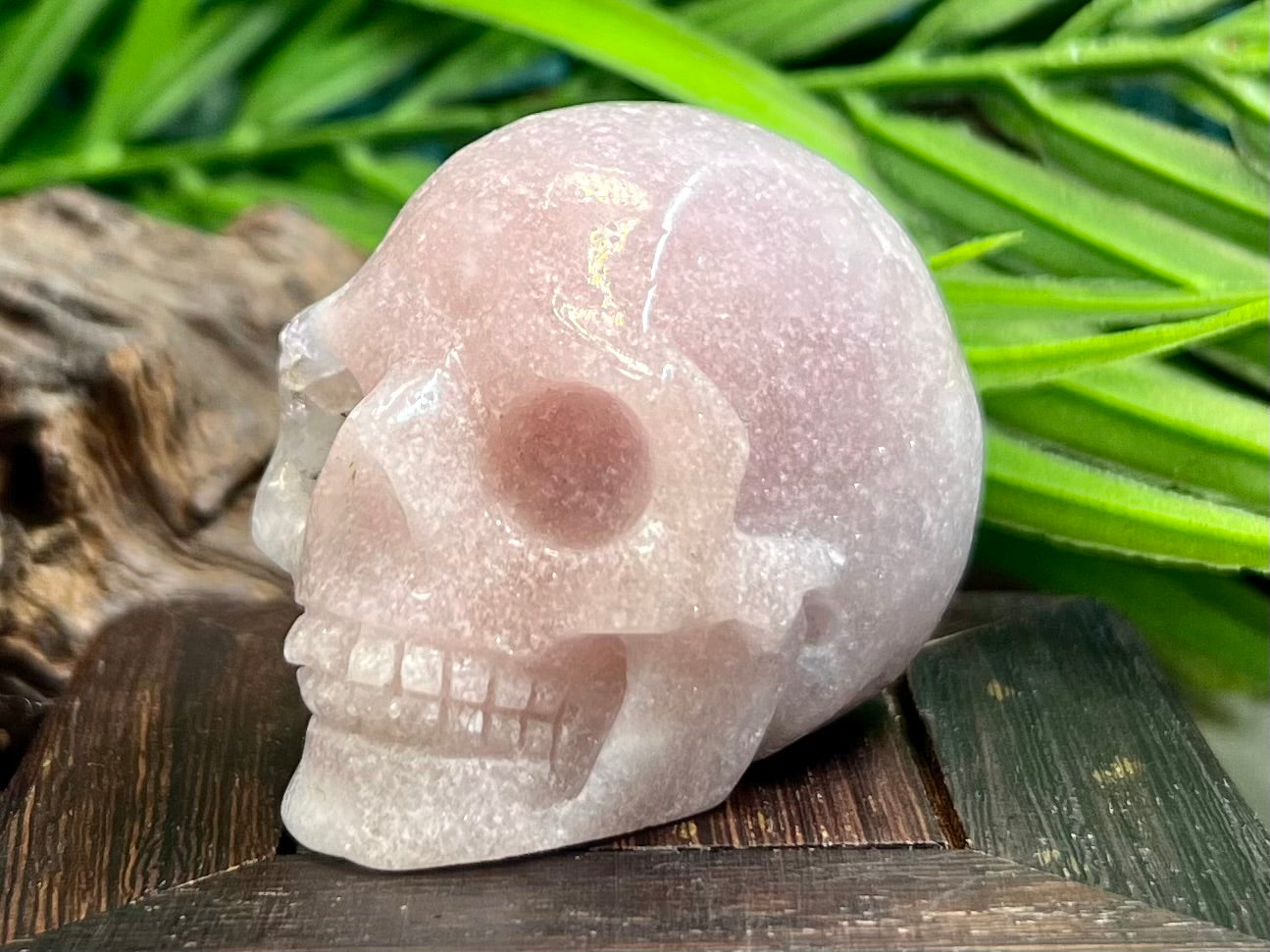 Pink Amethyst Skull Crystal Skull Carving 118g