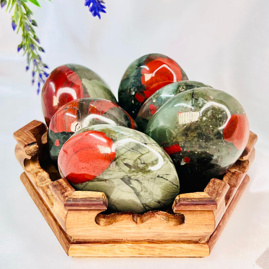 Setonite African Jasper Bloodstone Palm Stone Crystal YOU CHOOSE