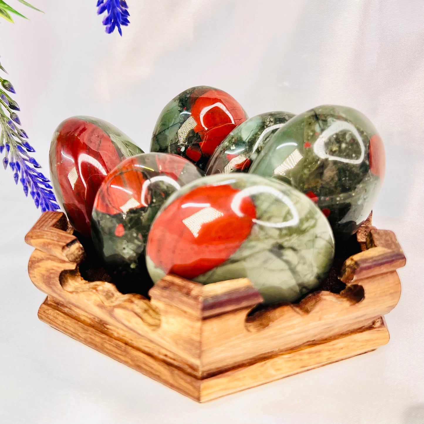 Setonite African Jasper Bloodstone Palm Stone Crystal YOU CHOOSE
