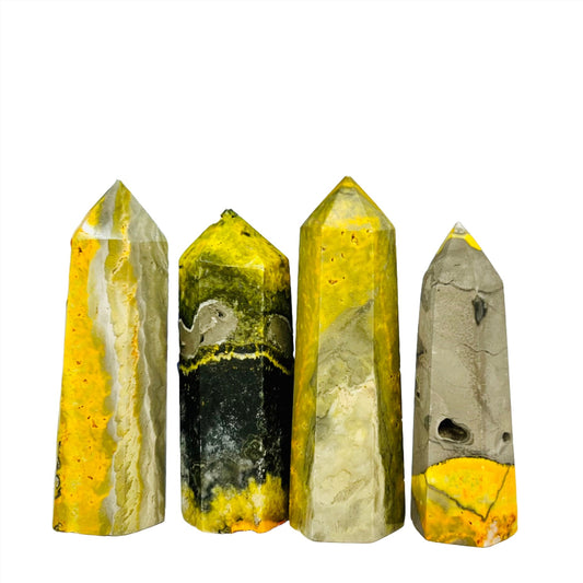Bumblebee Jasper Points Towers Crystal Generators YOU CHOOSE