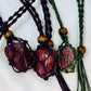 Crystal Macrame Tumbled Stone Necklaces Wearable Crystals