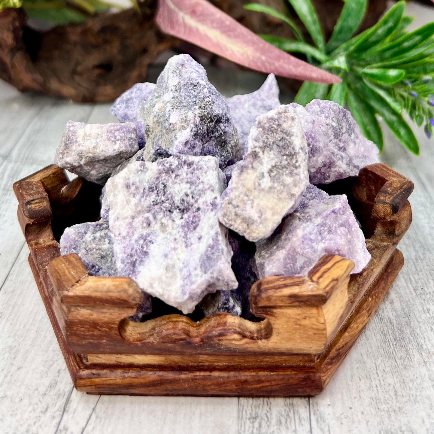 Lepidolite Purple Mica Raw Specimens Natural Crystal 400g