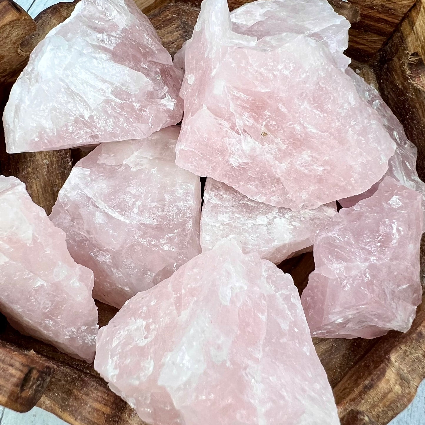 Rose Quartz Raw Chunks Specimens Natural Crystal 250g