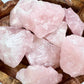 Rose Quartz Raw Chunks Specimens Natural Crystal 250g