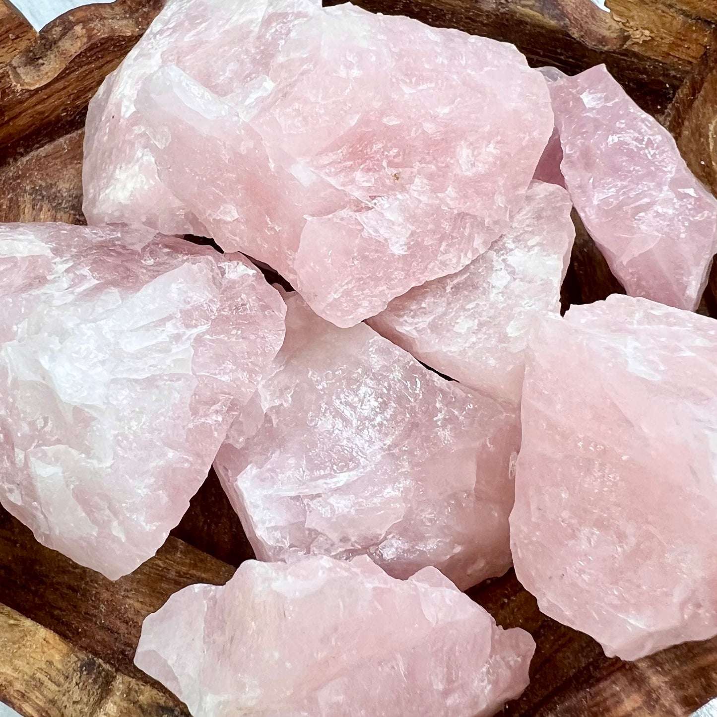 Rose Quartz Raw Chunks Specimens Natural Crystal 250g