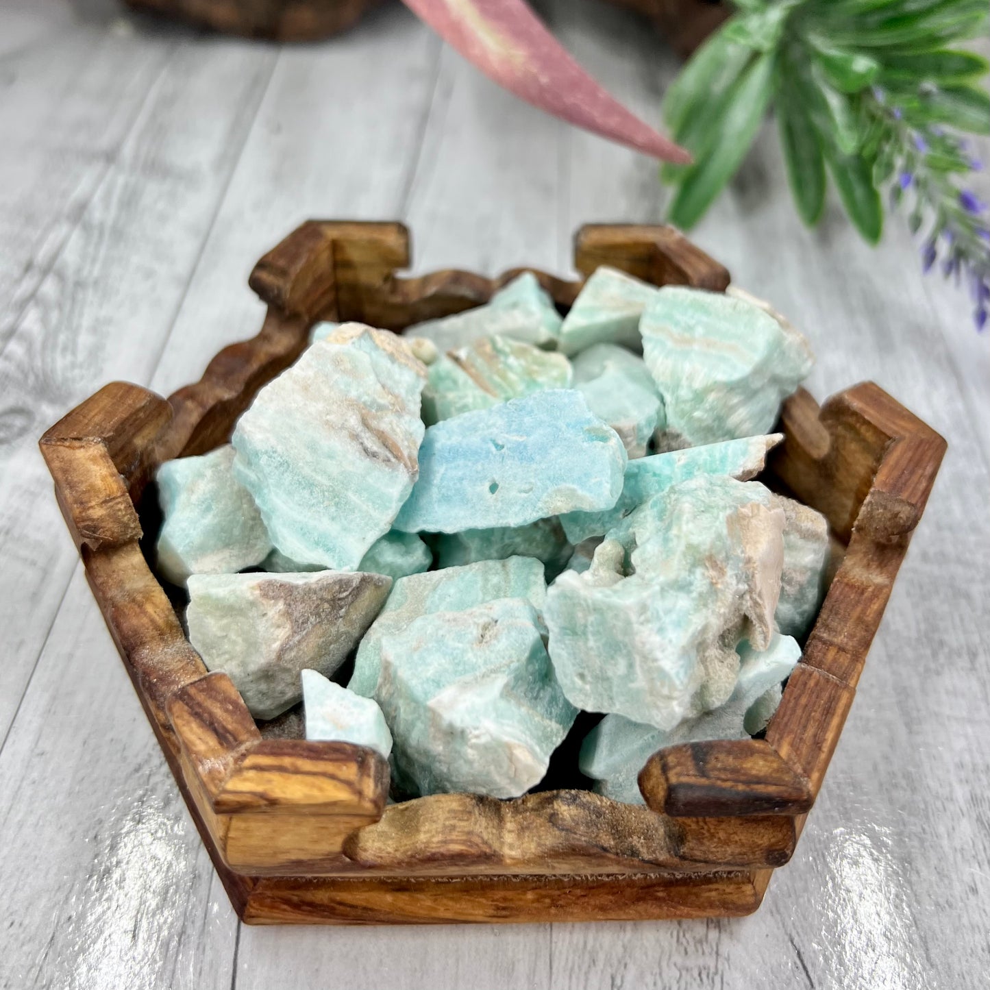 Blue Aragonite Raw Chunks Specimens Natural Crystal 250g
