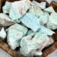 Blue Aragonite Raw Chunks Specimens Natural Crystal 250g