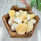 Orange Calcite Raw Chunks Specimens Natural Crystal 250g