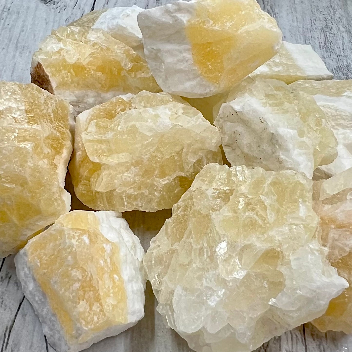 Orange Calcite Raw Chunks Specimens Natural Crystal 250g
