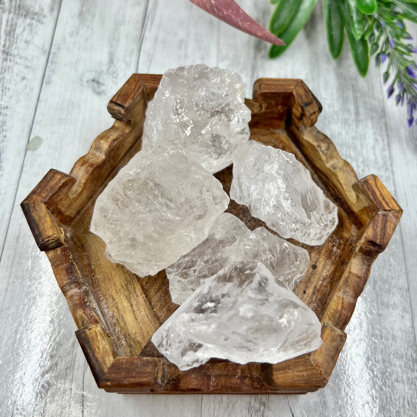 Clear Quartz Raw Chunks Specimens Natural Crystal 250g