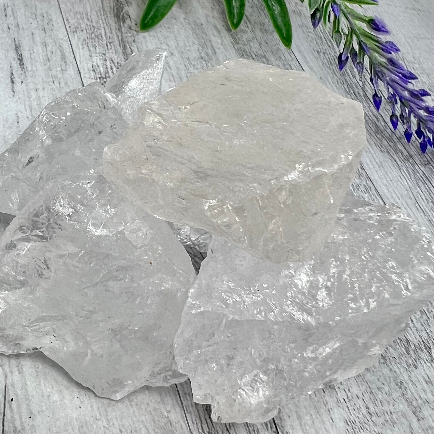 Clear Quartz Raw Chunks Specimens Natural Crystal 250g