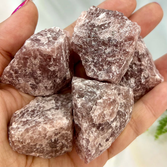 Red Strawberry Quartz Raw Chunks Specimens Natural Crystal 250g