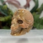 Large Golden Moonstone Skull Crystal Skull Carving 991g