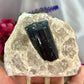 Black Tourmaline in Quartz Specimen Raw Crystal 492g