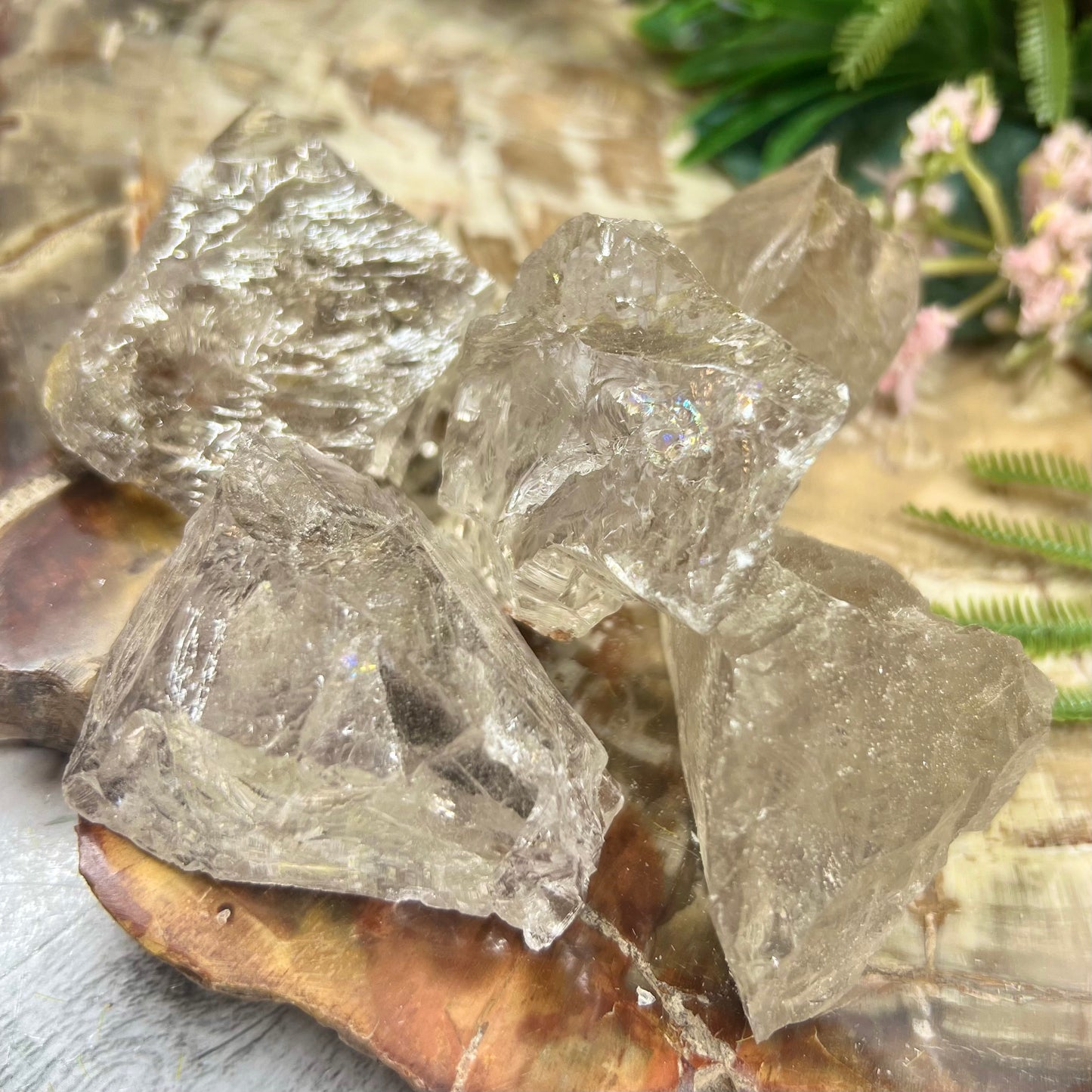 Smoky Quartz Raw Chunks Specimens Natural Crystal 250g