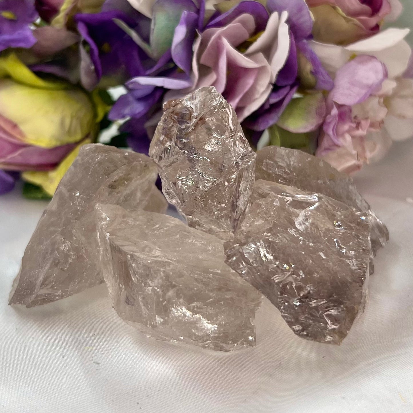 Smoky Quartz Raw Chunks Specimens Natural Crystal 250g