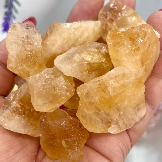 Citrine Raw Chunks Specimens Natural Crystal 250g